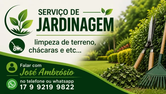 Limpa lote e jardinagem