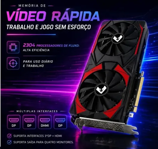 Placa de vídeo RX 5700 SOYO DDR6 256BITS