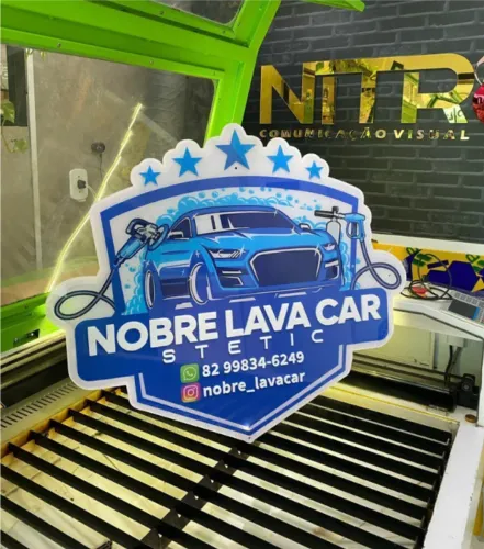 Placa em Acrílico com Acabamento Luxo