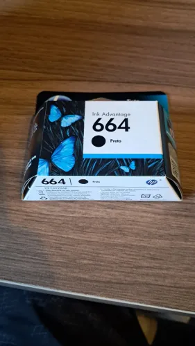 Cartucho de Tinta HP 664 Preto Original (F6V29AB)