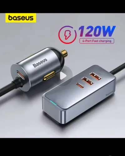 Carregador veicular baseus 120w