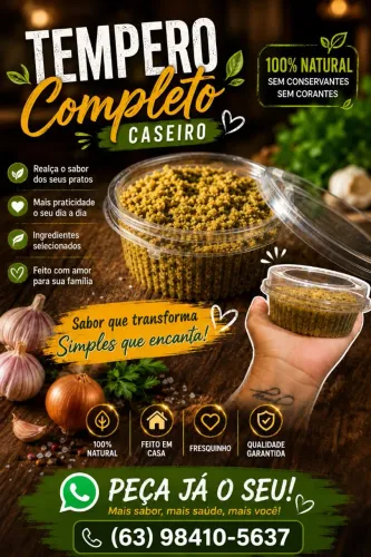Tempero caseiro completo 