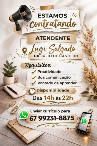 Não é necessária experiência 