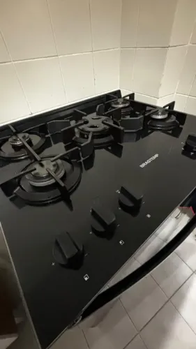 VENDO - Fogão Brastemp 5 Bocas Preto com Turbo Chama