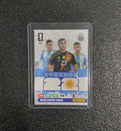 Carta #628 Dibu Martinez, Molina, Romero Eternos 22 - Panini Adrenalyn XL - Copa do Mundo