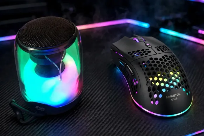 Caixinha Bluetooth + mouse sem fio