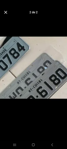 Placas Antigas e Mercsul
