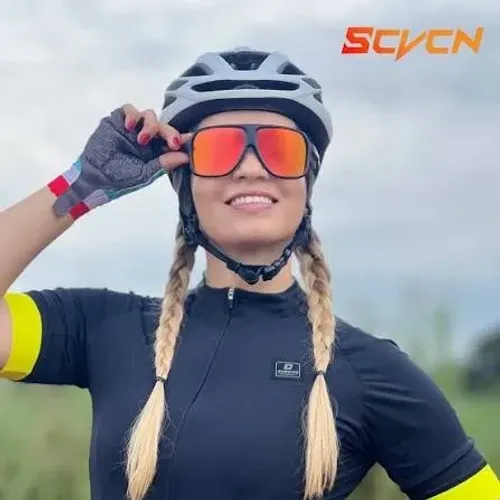 Óculos SCVCN Esportivo Proteção UV400 Ciclismo, Corrida, Beach Tennis e Triatlo