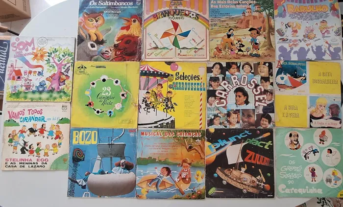 Lote 22 Discos de Vinil Infantis