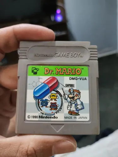 Jogo Dr. Mario Japonês Original - Compatível com a linha Game Boy