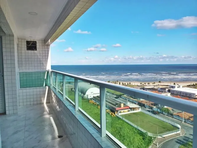 Apartamento novo para locação definitiva com vista mar na Mirim