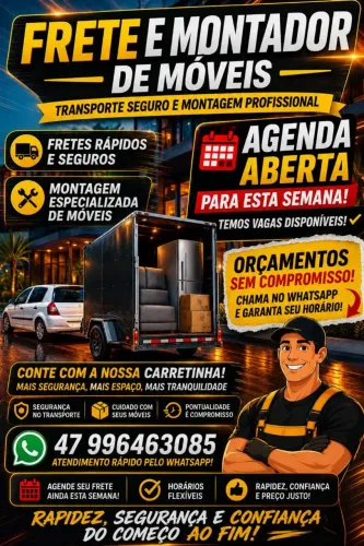 Montador de móveis e frete