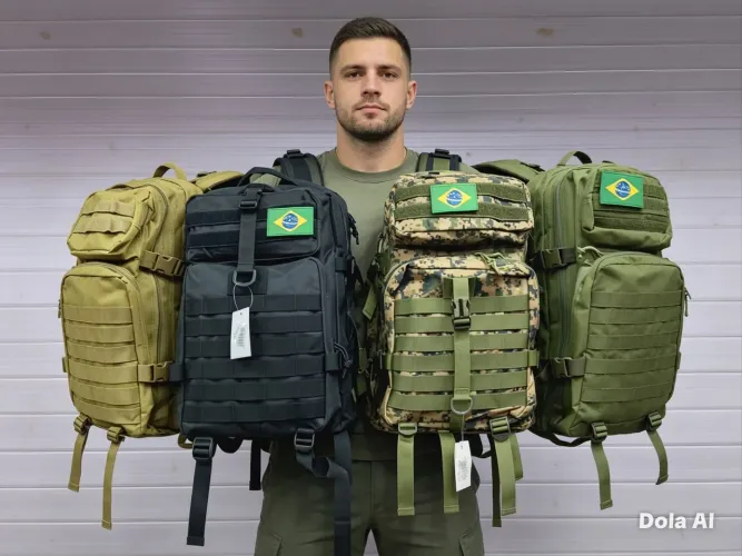 Bolsa tática 50 litros - ENTREGA GRÁTIS 