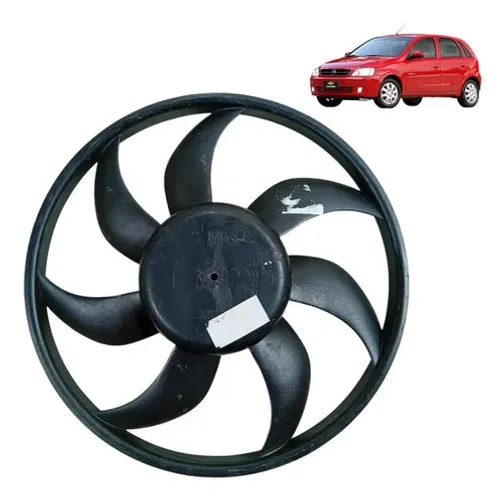 Ventoinha Radiador Chevrolet Corsa Montana 2003 2012 Sem Ar