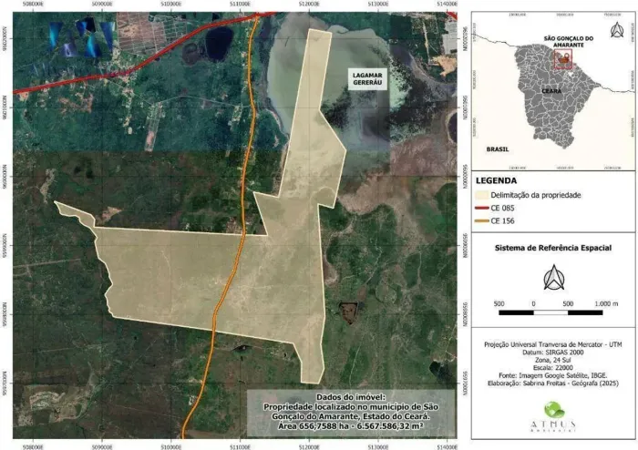 Terreno à venda, 6567587 m² por R$ 40.000.000,00 - Pecém - São Gonçalo do Amarante/CE