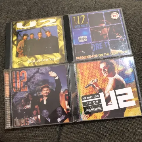 Lote Coleção 4 CDs U2 / Importados Bootleg / Pop Rock Confira