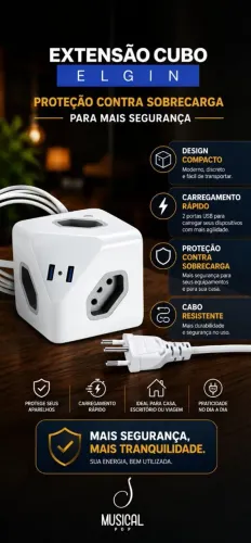 Extensão cubo Elgin