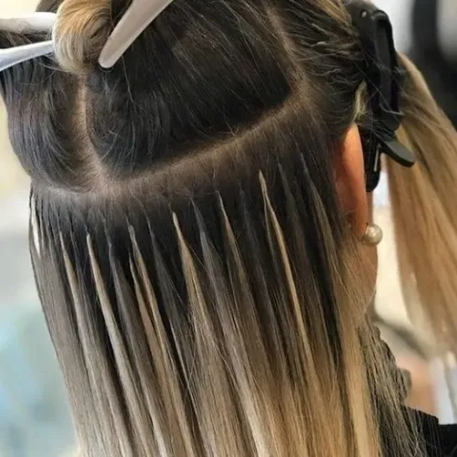 Mega hair na cápsula de queratina