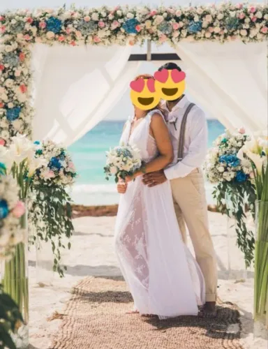 vestido de noiva para praia e campo