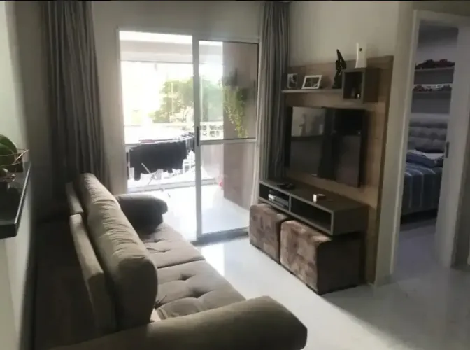 Belo apartamento de 56 m, com 02 quartos, 01 banheiro, 01 vg, varanda gourmet, rua Angá!