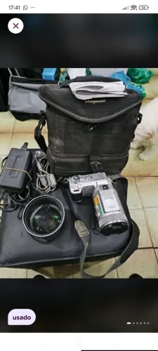 Câmera digital Sony MPEGMOVIE HQX DSC-F717 retirada de peças ou pra quem conserta completa