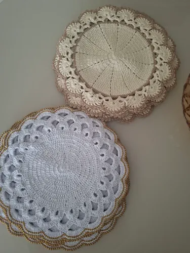 Faço Souplat de Crochê por encomenda! Apartir de 32 reais a unidade.