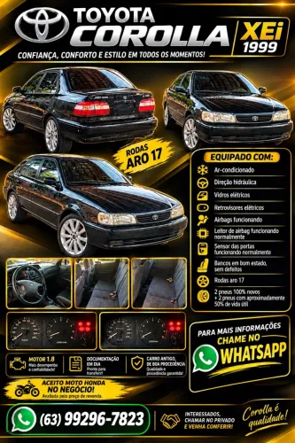 Toyota Corolla XEI 1.8/1.8 Flex 16V Mec. 1999