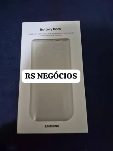 Carregador Portátil Samsung 20.000, Novo + NF (Até 12x)