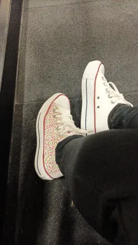 Tênis ALL Star plataforma original customizado 