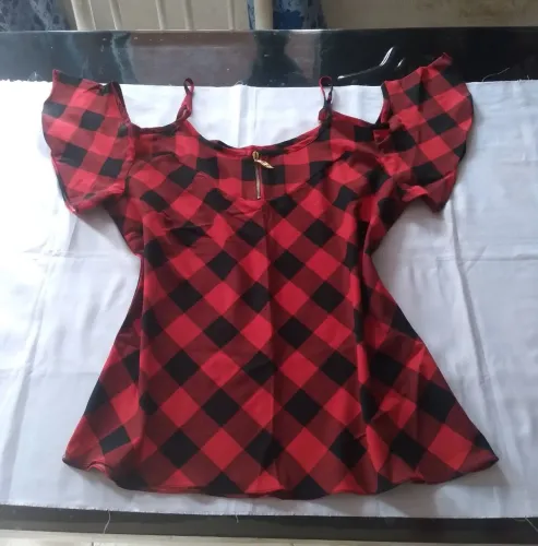 BLUSA FEMININA XADREZ