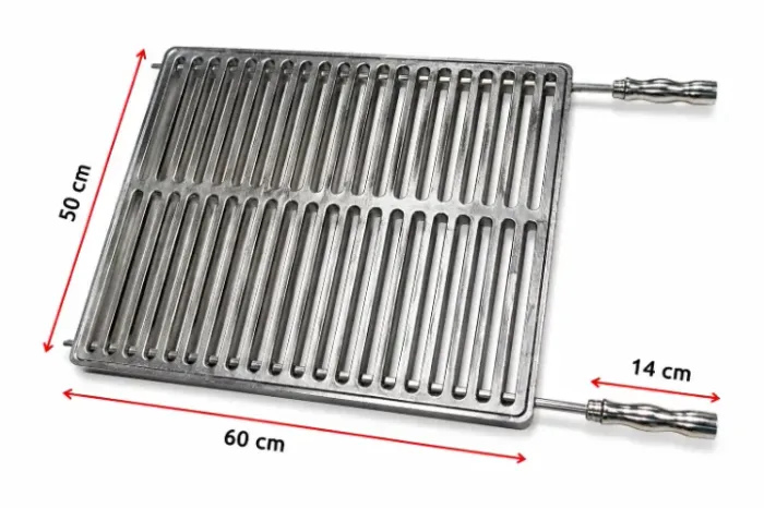 GRELHA DUPLA EM ALUMINIO FUNDIDO 50X60 OU 60X50
