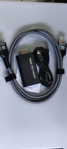 Adaptador PS2->HDMI+ cabo HDMI 