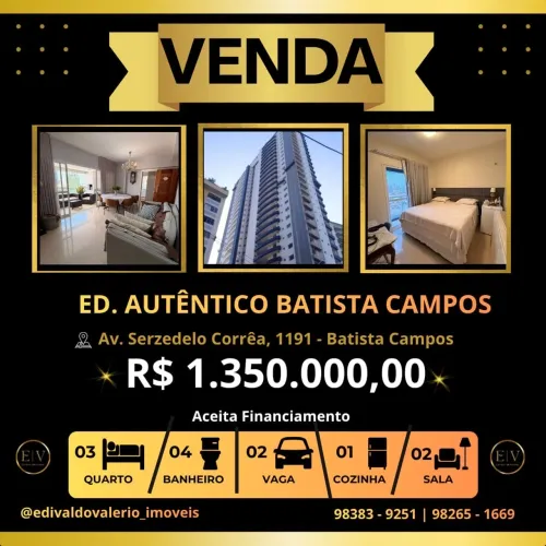 Vendo apto no Autêntico Batista Campos!