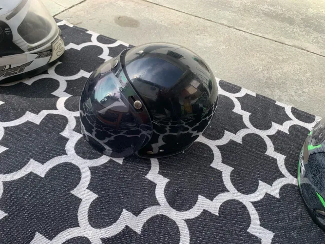 Capacete Joe King Artesanal Retrô Custom - Couro - Capacete umidade raro