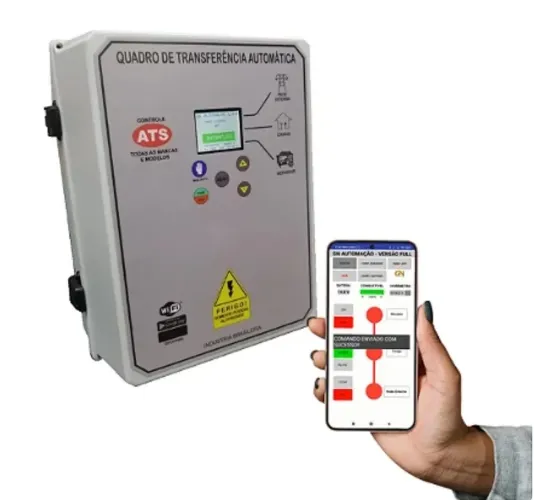 Painel de Transferência Automática de 70 A com IHM  - 380V - Trifásica