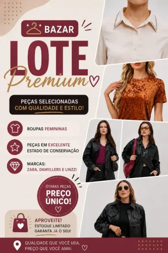 Roupas Femininas em lote ideal  Para quem trabalha com Bazar  Bazar