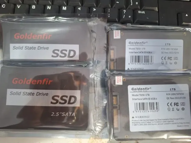 SSD Goldenfir 1TB SATA 2,5 novo lacrado