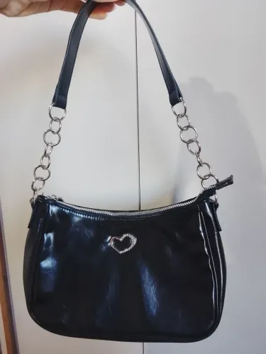 Bolsa de alça preta feminina 