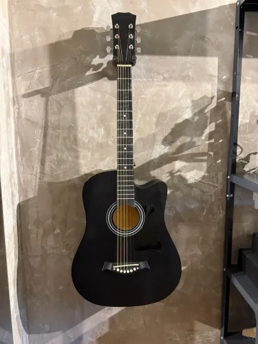 Violão Eletroacústico Preto | Equalizador 5 Bandas | Afinador LCD | Kit Completo