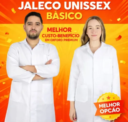 JALECO BRANCO UNISSEX 