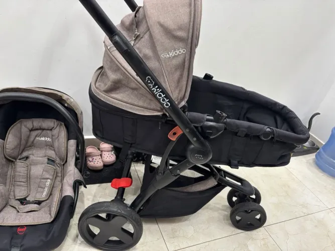Carrinho de bebê 3 em 1 kiddo, com bebê conforto 