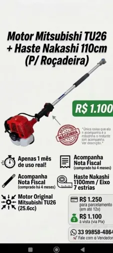 Derriçadeira pra montar roçadeira
