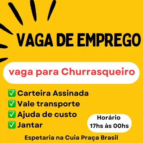 Vaga para churrasqueiro 