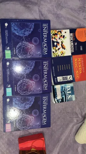 Kit livros enfermagem, módulo 1,2,3