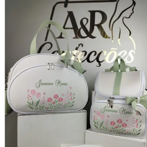 Bolsa Maternidade Personalizada com Nome Bordado