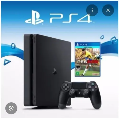 Vendo PS4 slim 1 TB de armazenamento 1,700  vai com jogo de futebol PES 2018 e três ?