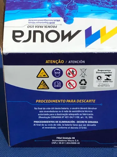 Bateria, moto moura CG/FAN/PCX e +