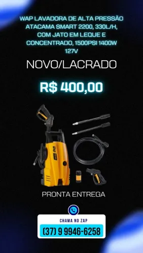 WAP Lavadora de Alta Pressão ATACAMA SMART 2200, 330L/h,