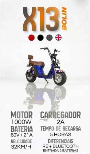 Moto Scooter Elétrica Bolin X13 (Nova)