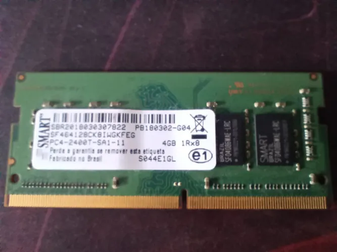 Memória ram ddr4 4GB